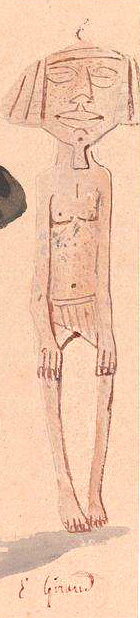 Mummy in Giraud's caricature